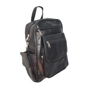 Genuine Lambskin Leather Backpack Sling Body Bag #2018